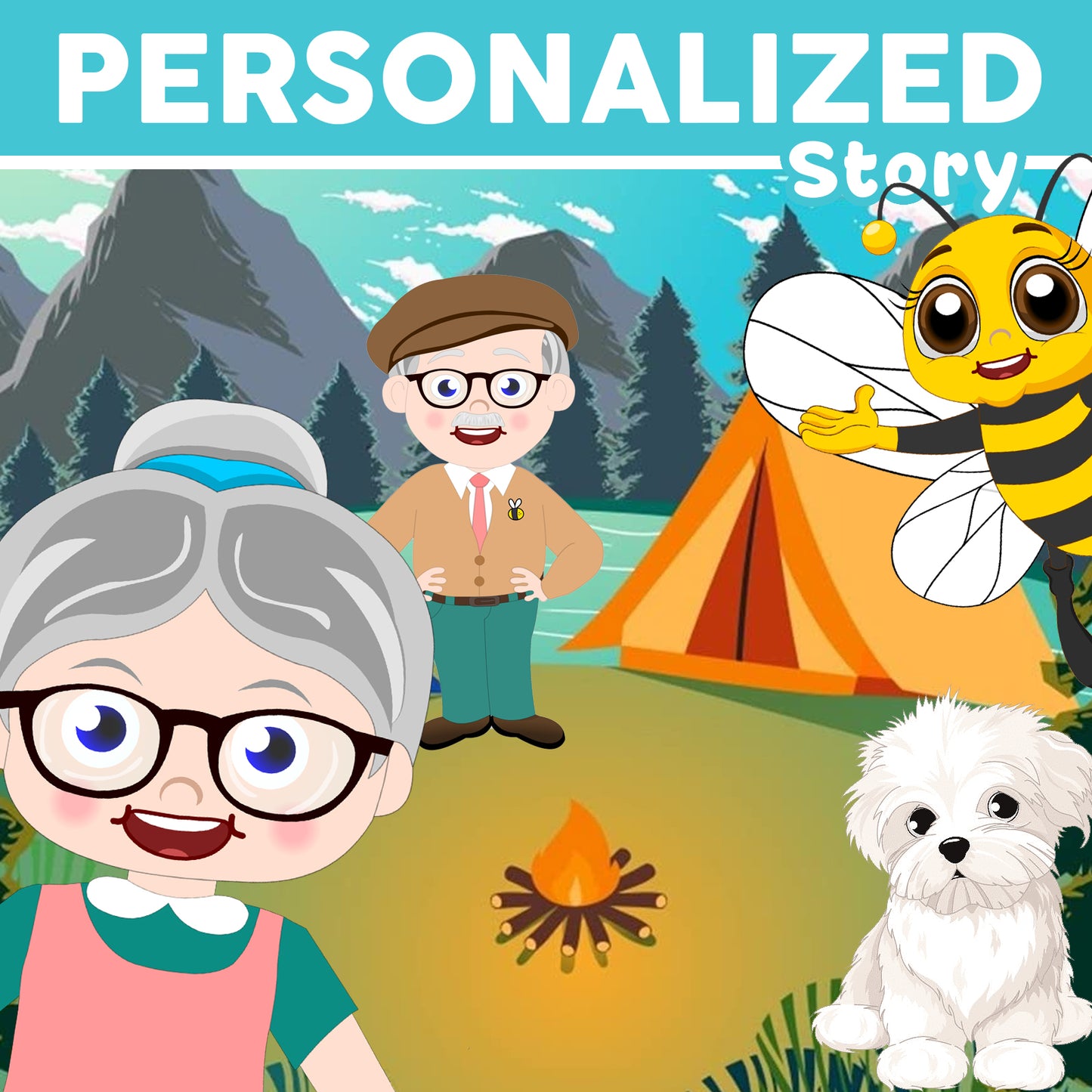 Honeybee Camping (personalized)